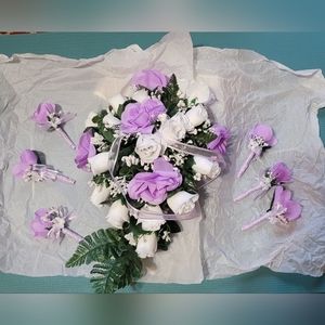 Artificial Cascading Bride Wedding Bouquet